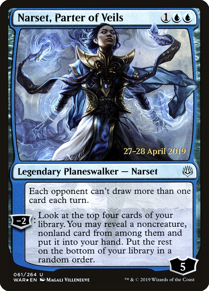 Narset, Parter of Veils  [War of the Spark Prerelease Promos] | Exor Games Dartmouth