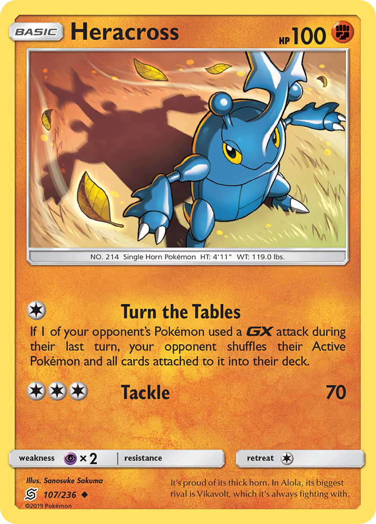 Heracross (107/236) [Sun & Moon: Unified Minds] | Exor Games Dartmouth