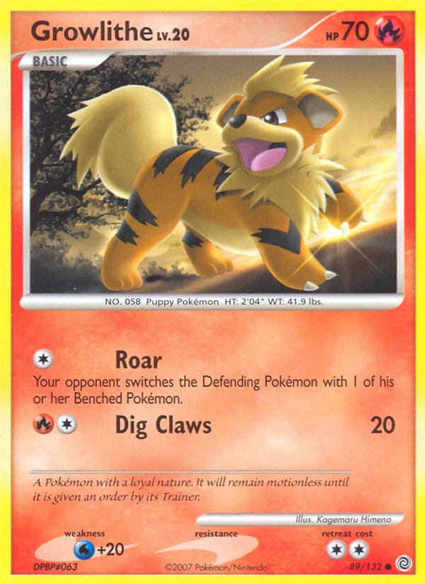 Growlithe (89/132) [Diamond & Pearl: Secret Wonders] | Exor Games Dartmouth