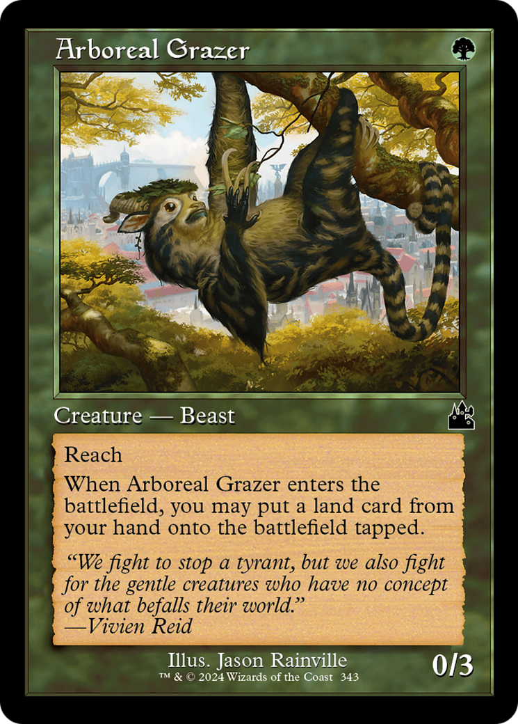 Arboreal Grazer (Retro Frame) [Ravnica Remastered] | Exor Games Dartmouth