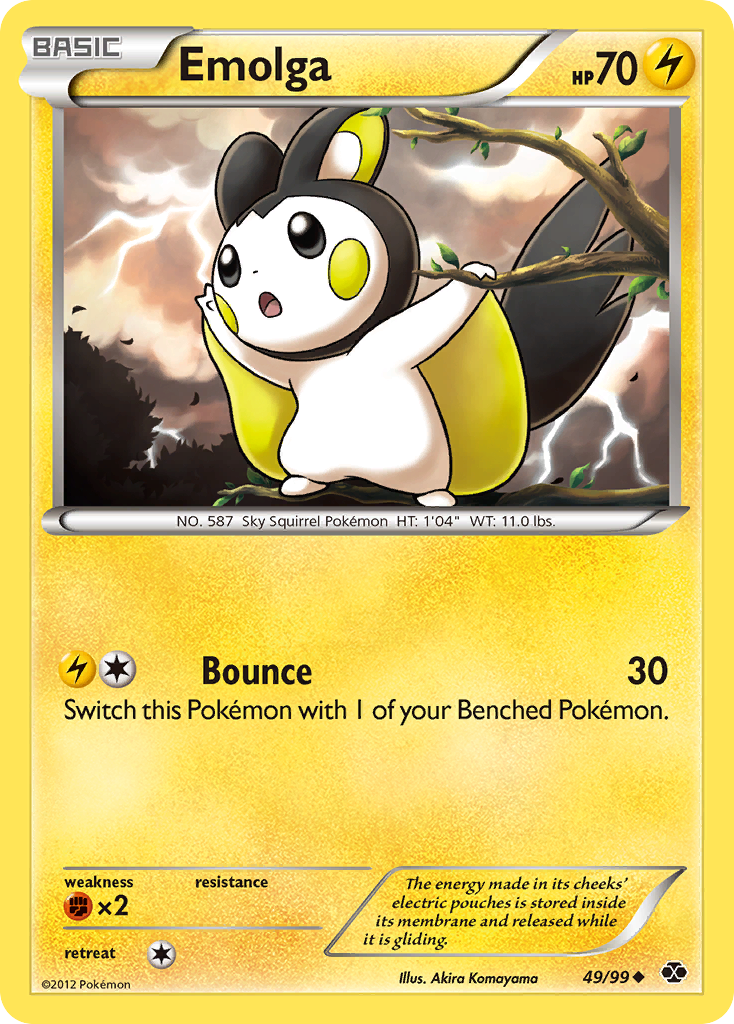 Emolga (49/99) [Black & White: Next Destinies] | Exor Games Dartmouth