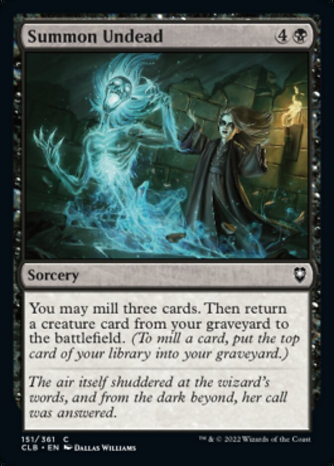 Summon Undead [Commander Legends: Battle for Baldur's Gate] | Exor Games Dartmouth