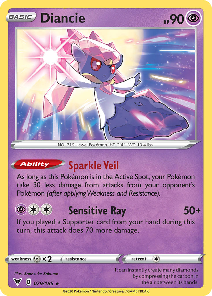 Diancie (079/185) [Sword & Shield: Vivid Voltage] | Exor Games Dartmouth