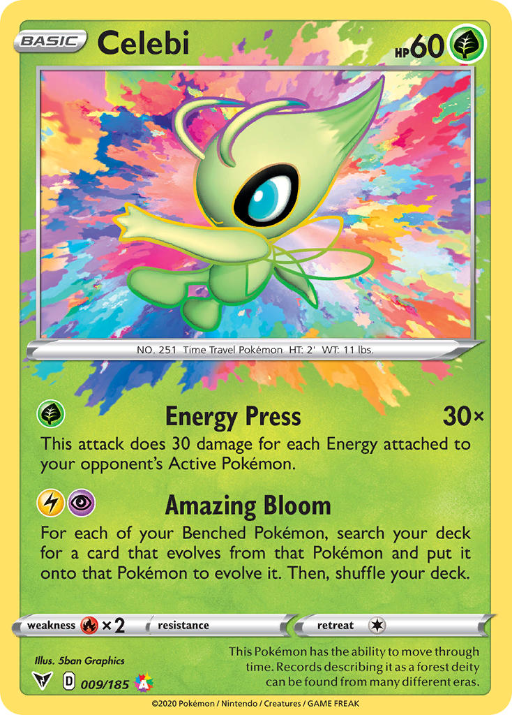 Celebi (009/185) [Sword & Shield: Vivid Voltage] | Exor Games Dartmouth