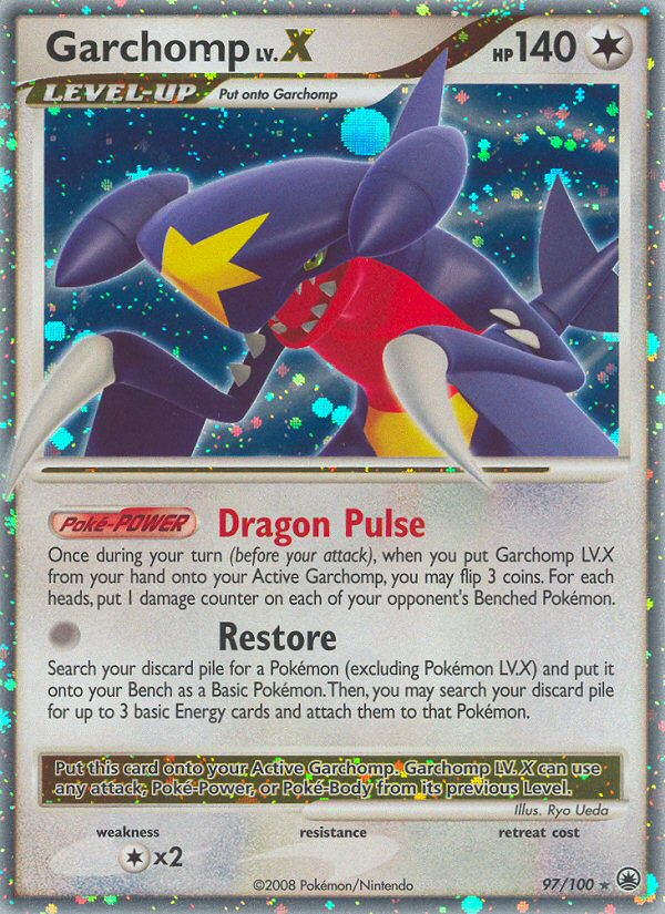 Garchomp LV.X (97/100) [Diamond & Pearl: Majestic Dawn] | Exor Games Dartmouth