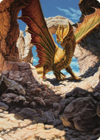 Ancient Brass Dragon Art Card (02) [Commander Legends: Battle for Baldur's Gate Art Series] | Exor Games Dartmouth