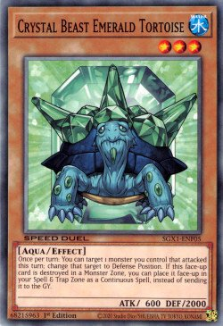 Crystal Beast Emerald Tortoise [SGX1-ENF05] Common | Exor Games Dartmouth