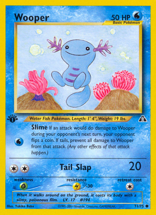 Wooper (71/75) [Neo Discovery 1st Edition] | Exor Games Dartmouth