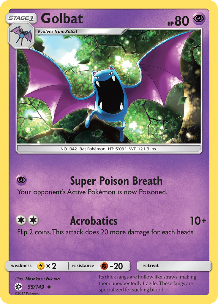 Golbat (55/149) [Sun & Moon: Base Set] | Exor Games Dartmouth