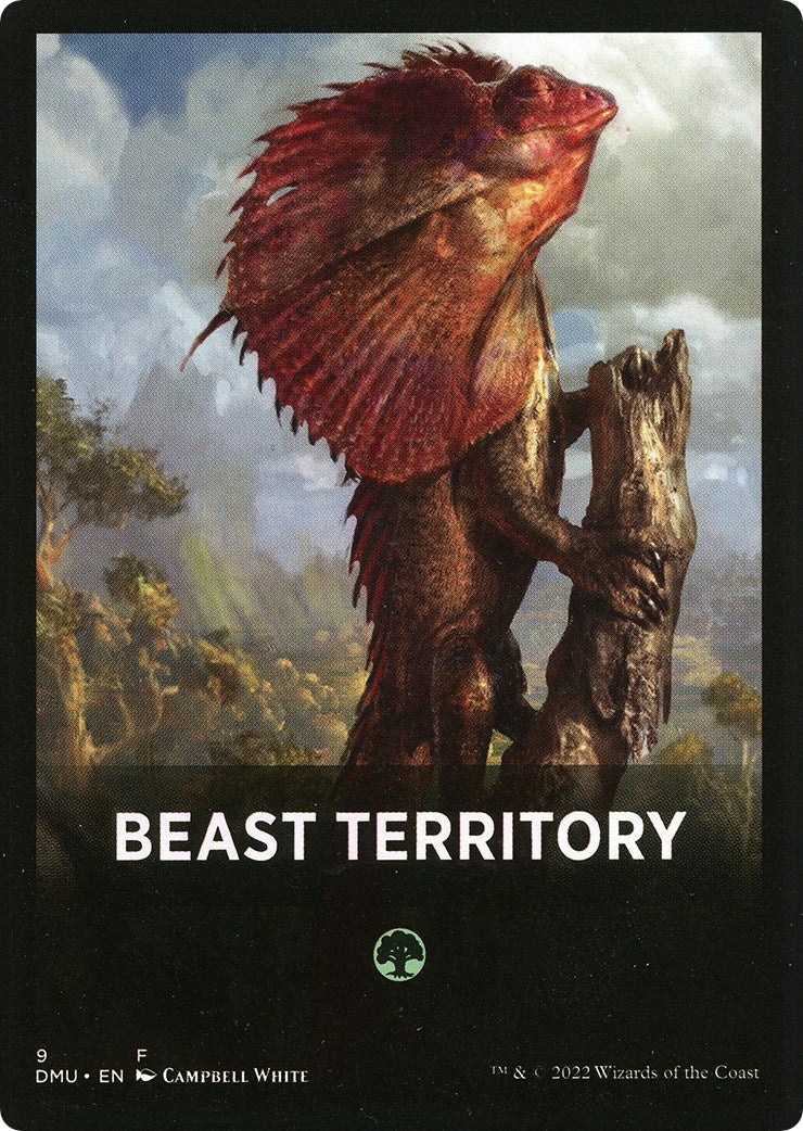 Beast Territory Theme Card [Dominaria United Tokens] | Exor Games Dartmouth