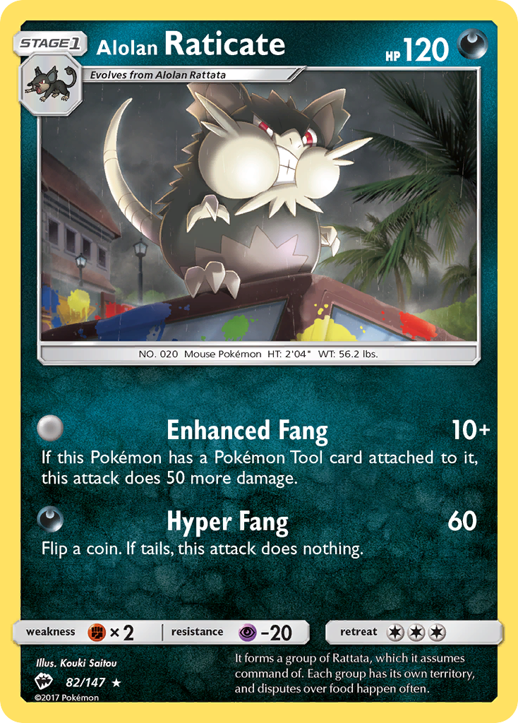 Alolan Raticate (82/147) [Sun & Moon: Burning Shadows] | Exor Games Dartmouth