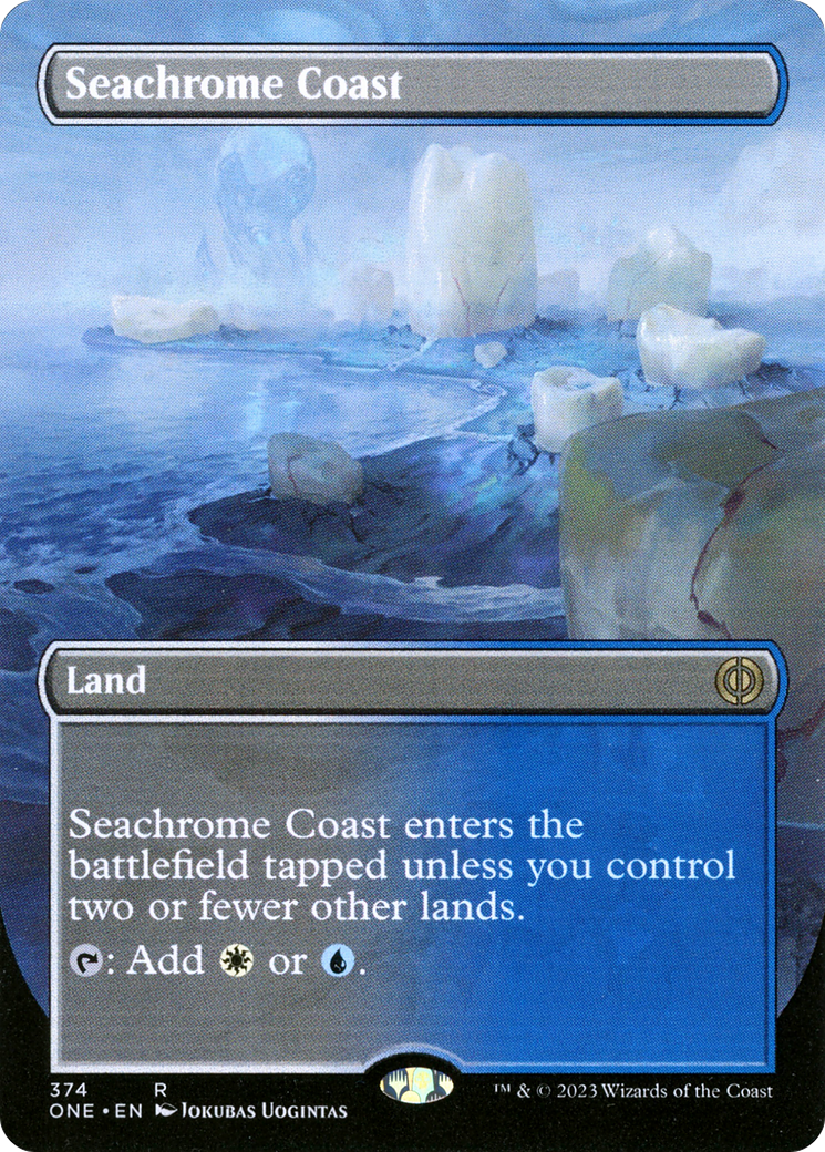 Seachrome Coast (Borderless Alternate Art) [Phyrexia: All Will Be One] | Exor Games Dartmouth