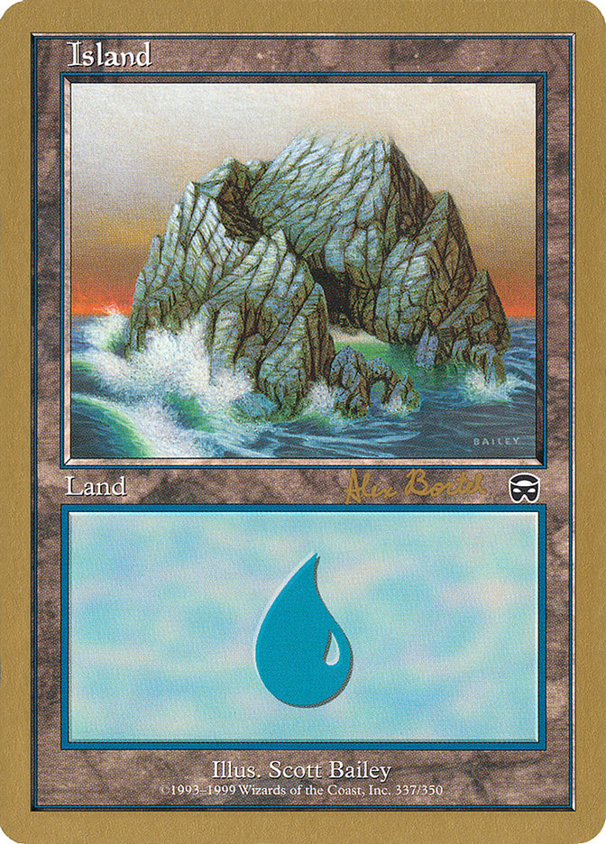 Island (ab337a) (Alex Borteh) [World Championship Decks 2001] | Exor Games Dartmouth