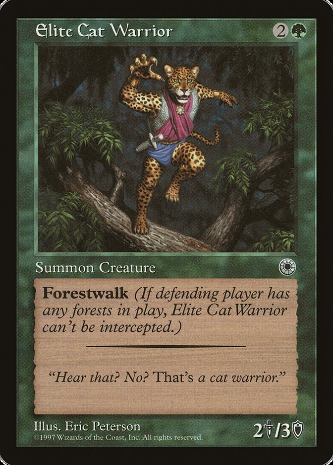 Elite Cat Warrior (With Flavor Text) [Portal] | Exor Games Dartmouth