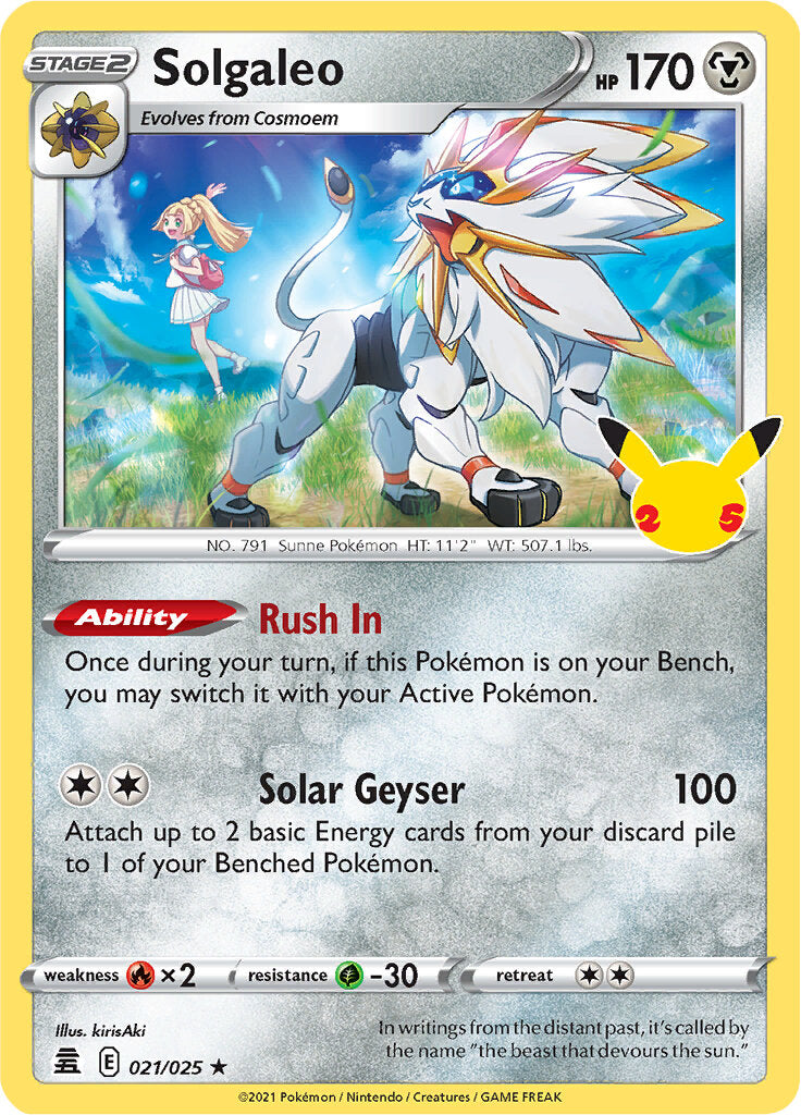 Solgaleo (021/025) [Celebrations: 25th Anniversary] | Exor Games Dartmouth