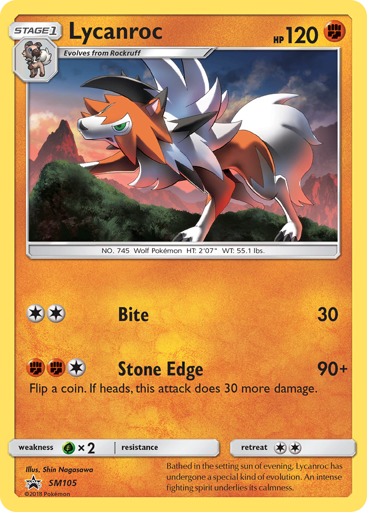 Lycanroc (SM105) [Sun & Moon: Black Star Promos] | Exor Games Dartmouth