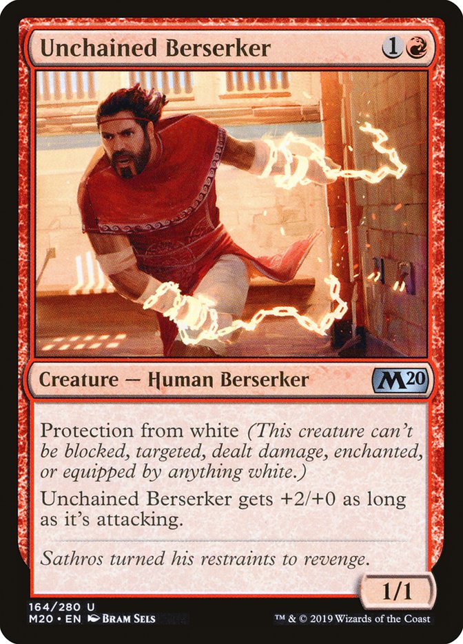 Unchained Berserker [Core Set 2020] | Exor Games Dartmouth