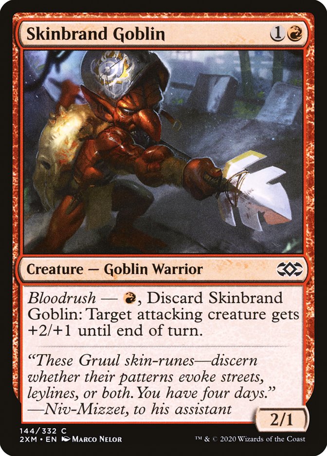 Skinbrand Goblin [Double Masters] | Exor Games Dartmouth