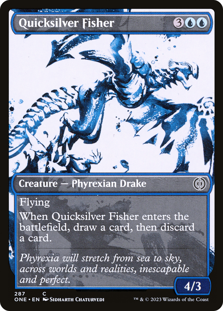 Quicksilver Fisher (Showcase Ichor) [Phyrexia: All Will Be One] | Exor Games Dartmouth