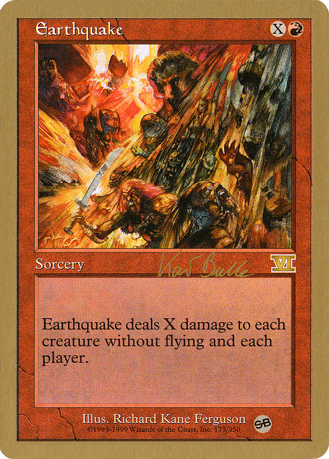 Earthquake (Kai Budde) (SB) [World Championship Decks 1999] | Exor Games Dartmouth