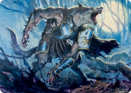 Moonrage Brute Art Card [Innistrad: Midnight Hunt Art Series] | Exor Games Dartmouth