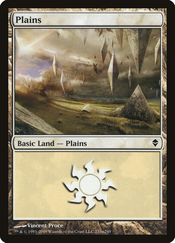 Plains (233a) [Zendikar] | Exor Games Dartmouth