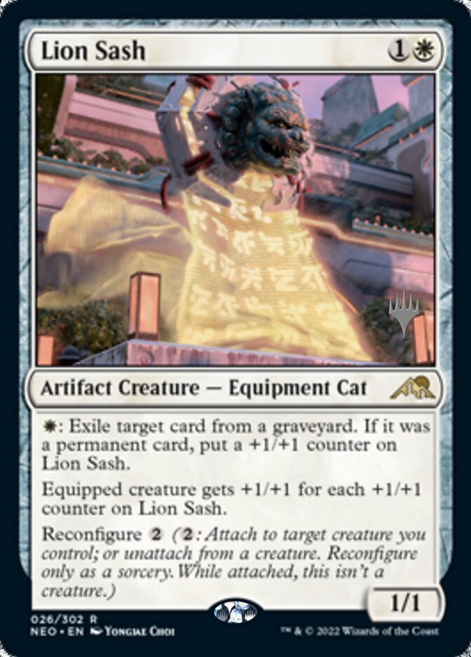 Lion Sash (Promo Pack) [Kamigawa: Neon Dynasty Promos] | Exor Games Dartmouth