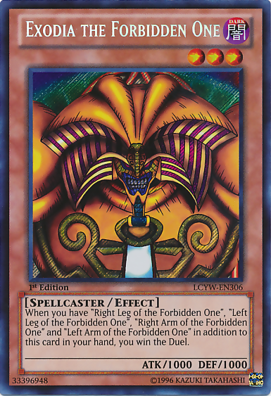 Exodia the Forbidden One [LCYW-EN306] Secret Rare | Exor Games Dartmouth