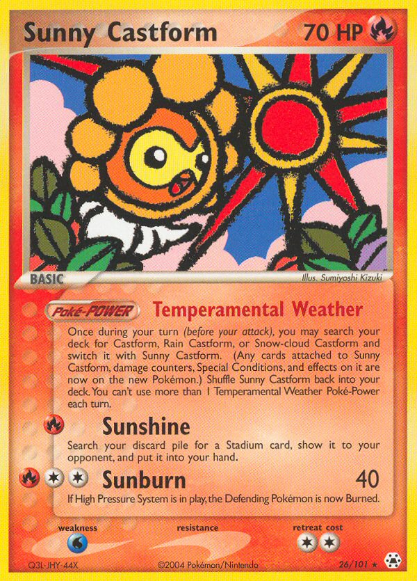 Sunny Castform (26/101) [EX: Hidden Legends] | Exor Games Dartmouth