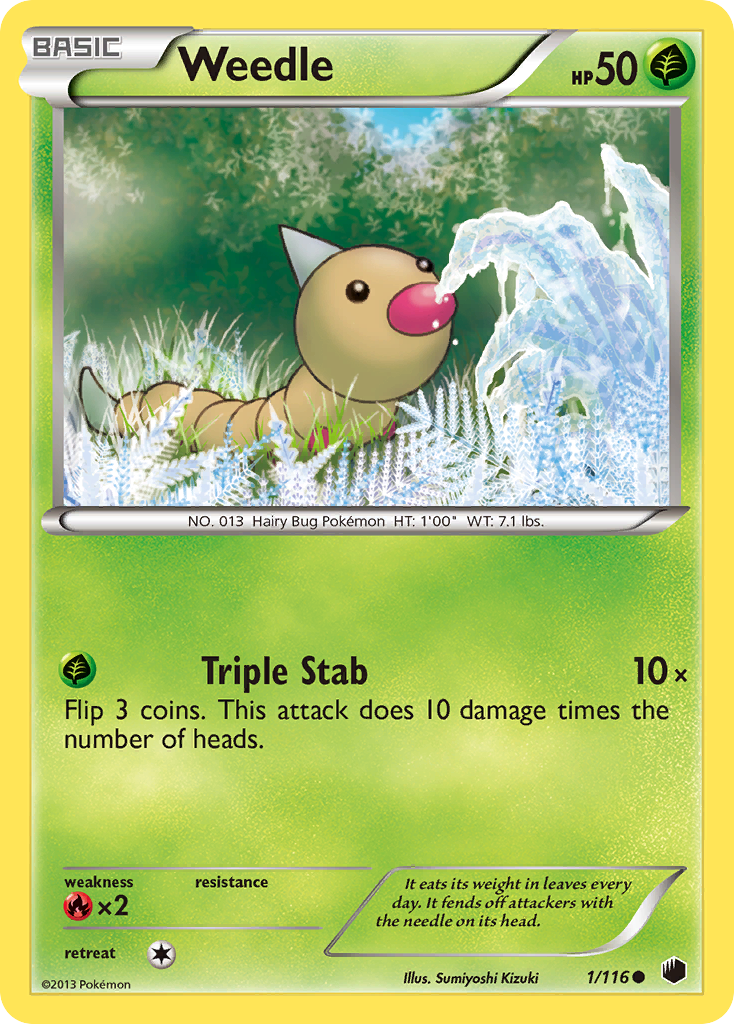 Weedle (1/116) [Black & White: Plasma Freeze] | Exor Games Dartmouth