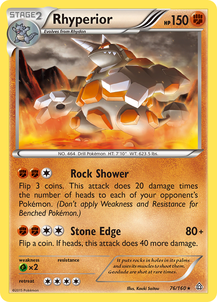 Rhyperior (76/160) [XY: Primal Clash] | Exor Games Dartmouth