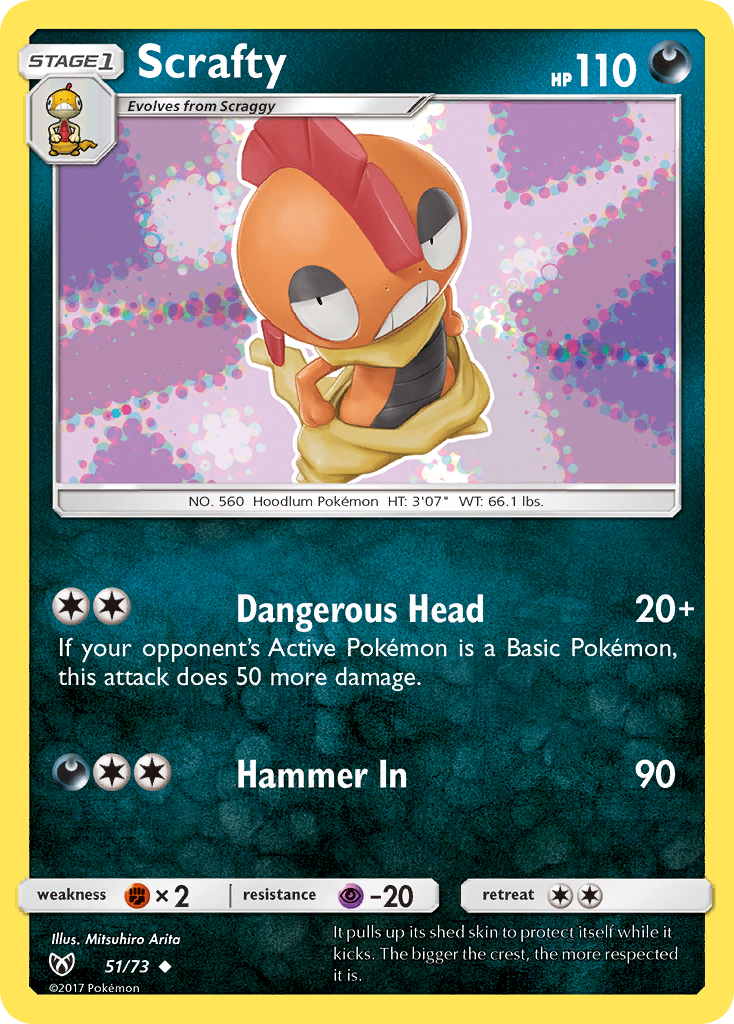 Scrafty (51/73) [Sun & Moon: Shining Legends] | Exor Games Dartmouth