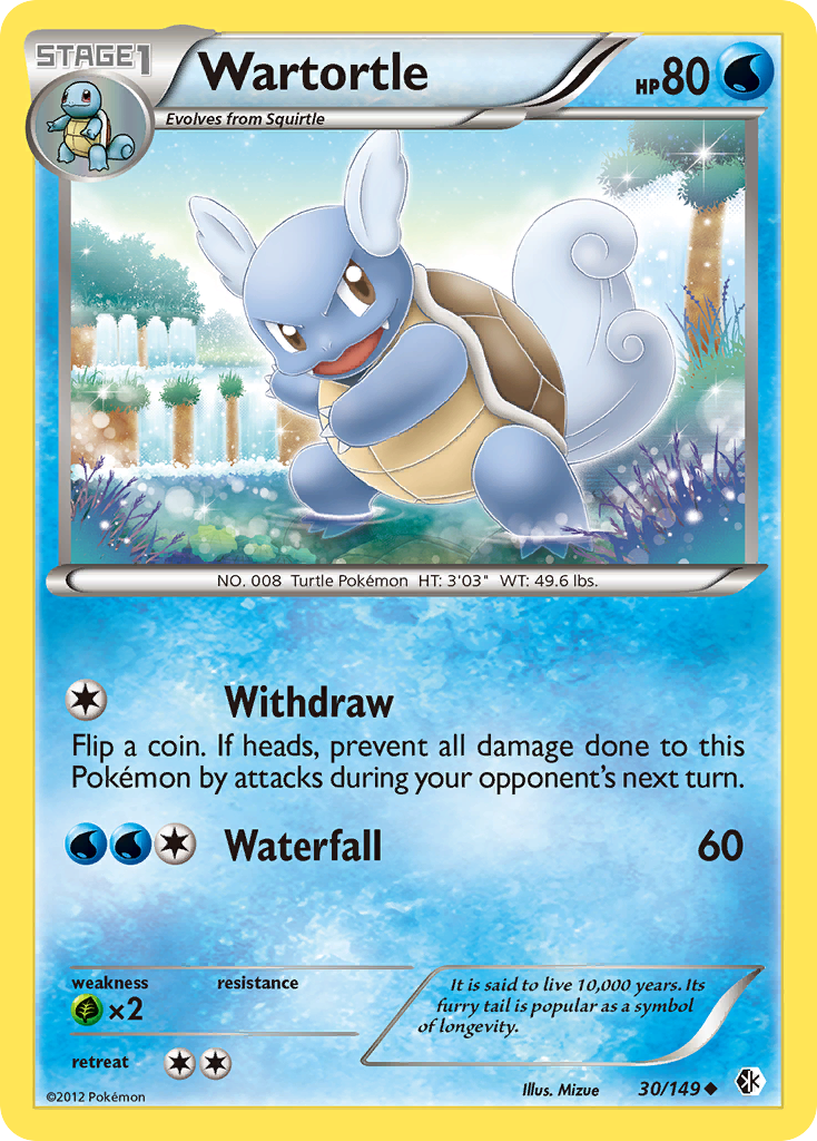 Wartortle (30/149) [Black & White: Boundaries Crossed] | Exor Games Dartmouth