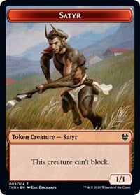 Satyr // Wall Double-sided Token [Theros Beyond Death Tokens] | Exor Games Dartmouth