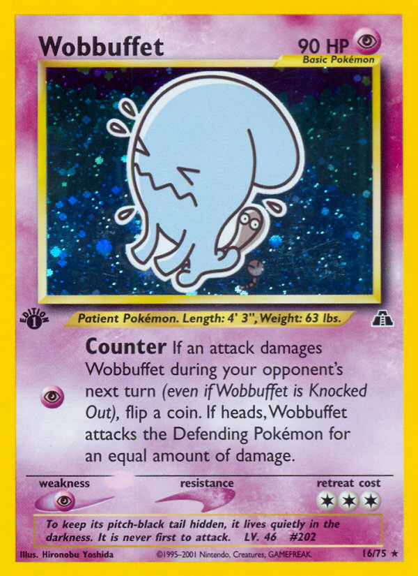 Wobbuffet (16/75) [Neo Discovery 1st Edition] | Exor Games Dartmouth