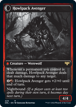 Ill-Tempered Loner // Howlpack Avenger [Innistrad: Double Feature] | Exor Games Dartmouth