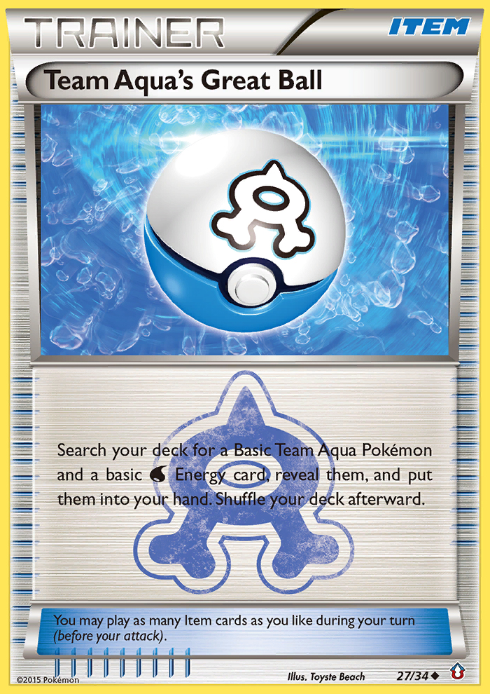 Team Aqua's Great Ball (27/34) [XY: Double Crisis] | Exor Games Dartmouth