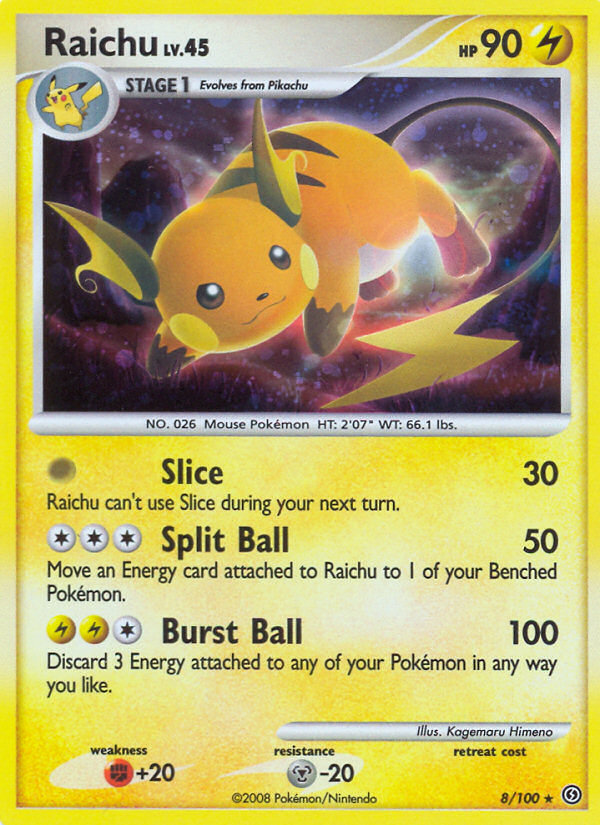 Raichu (8/100) [Diamond & Pearl: Stormfront] | Exor Games Dartmouth