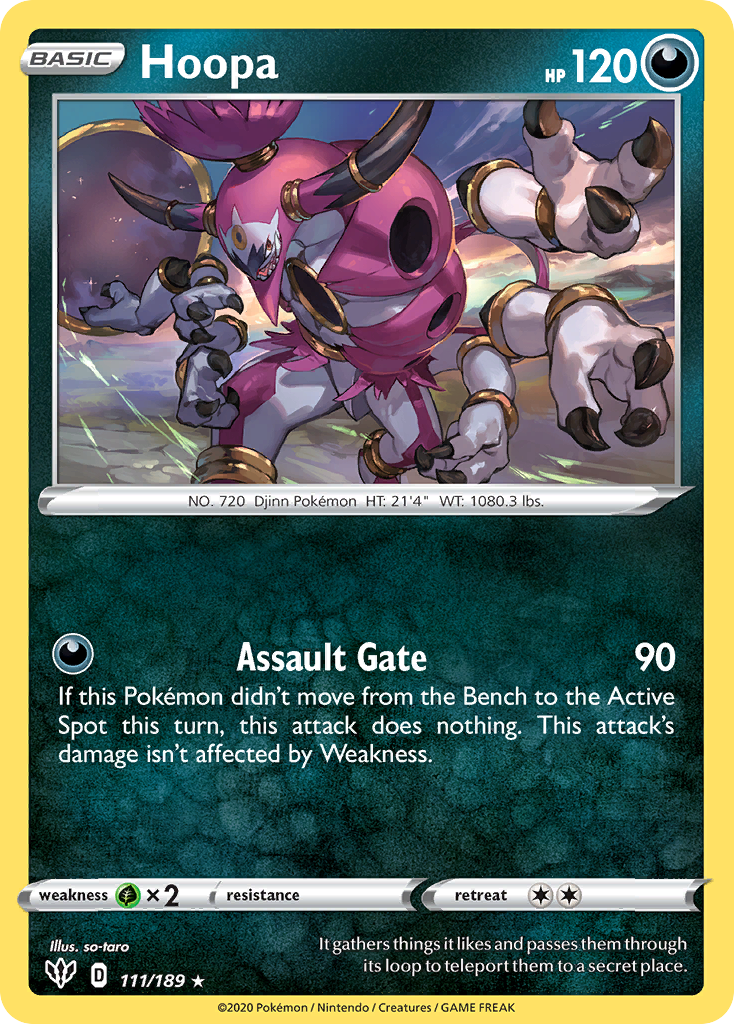 Hoopa (111/189) [Sword & Shield: Darkness Ablaze] | Exor Games Dartmouth
