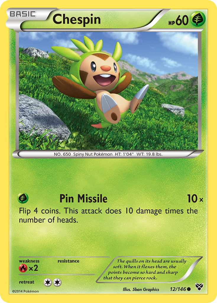 Chespin (12/146) [XY: Base Set] | Exor Games Dartmouth