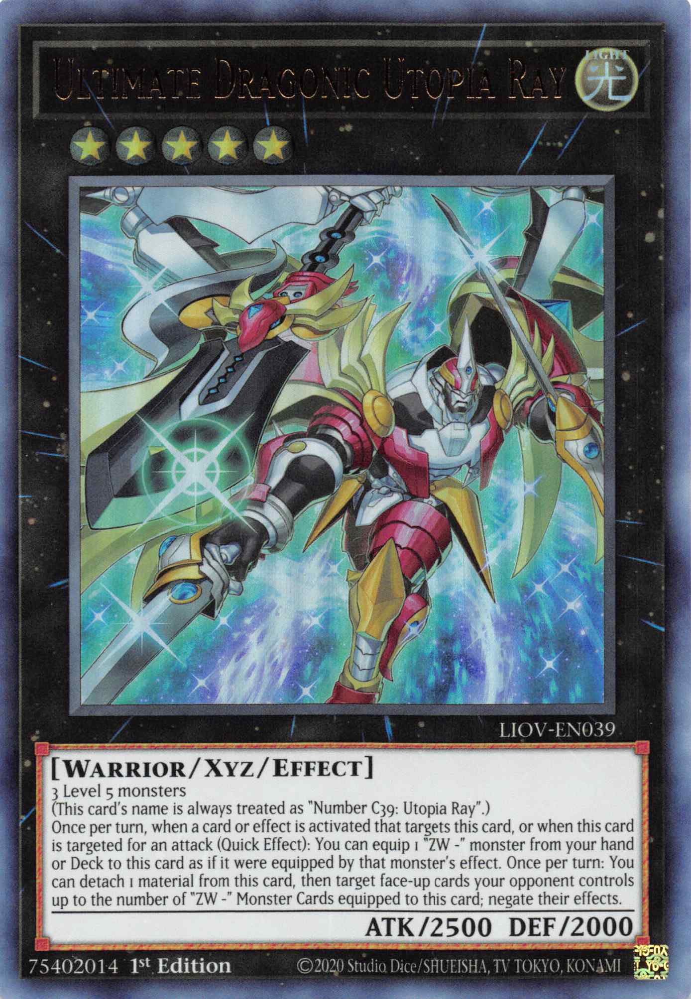 Ultimate Dragonic Utopia Ray [LIOV-EN039] Ultra Rare | Exor Games Dartmouth