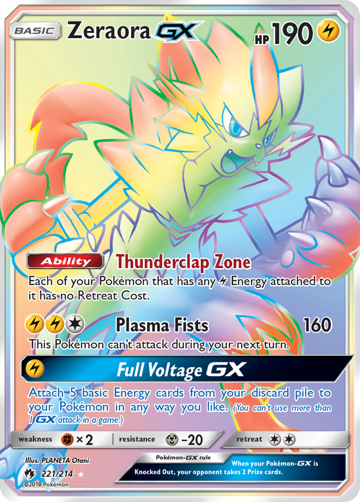 Zeraora GX (221/214) [Sun & Moon: Lost Thunder] | Exor Games Dartmouth