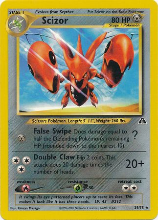 Scizor (29/75) [Neo Discovery Unlimited] | Exor Games Dartmouth