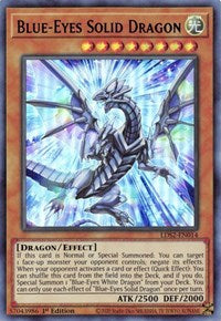 Blue-Eyes Solid Dragon (Blue) [LDS2-EN014] Ultra Rare | Exor Games Dartmouth