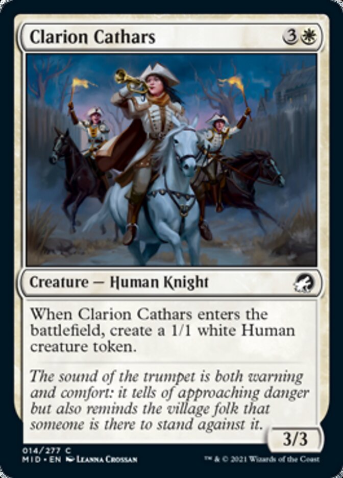 Clarion Cathars [Innistrad: Midnight Hunt] | Exor Games Dartmouth