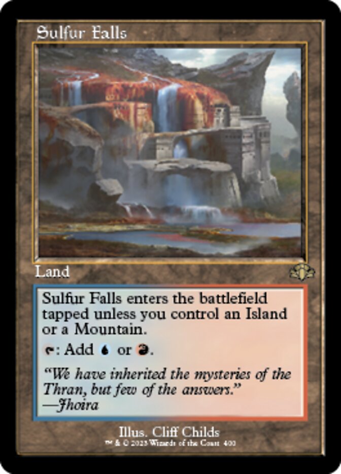 Sulfur Falls (Retro) [Dominaria Remastered] | Exor Games Dartmouth