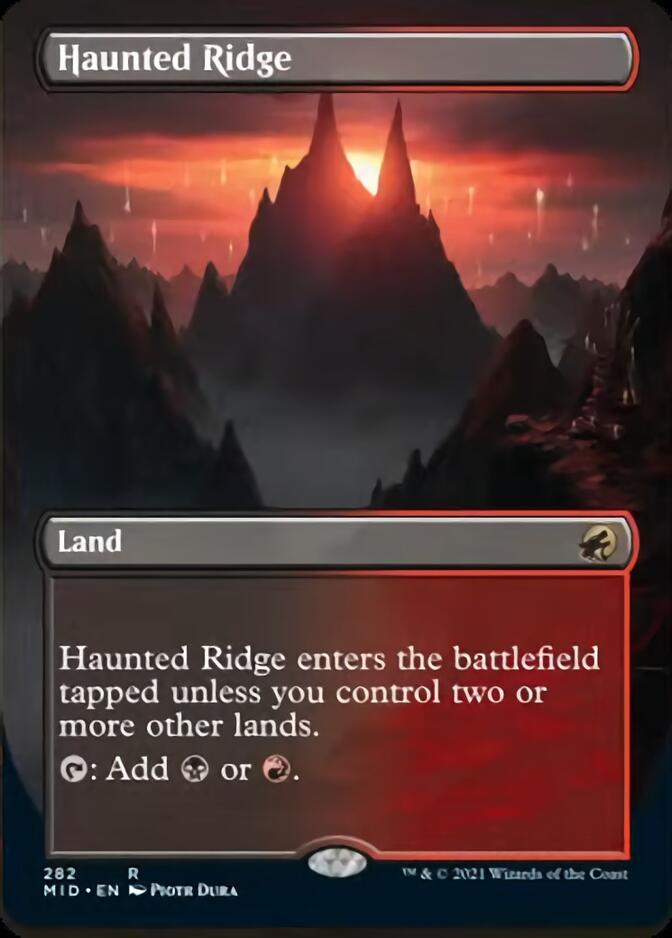 Haunted Ridge (Borderless) [Innistrad: Midnight Hunt] | Exor Games Dartmouth