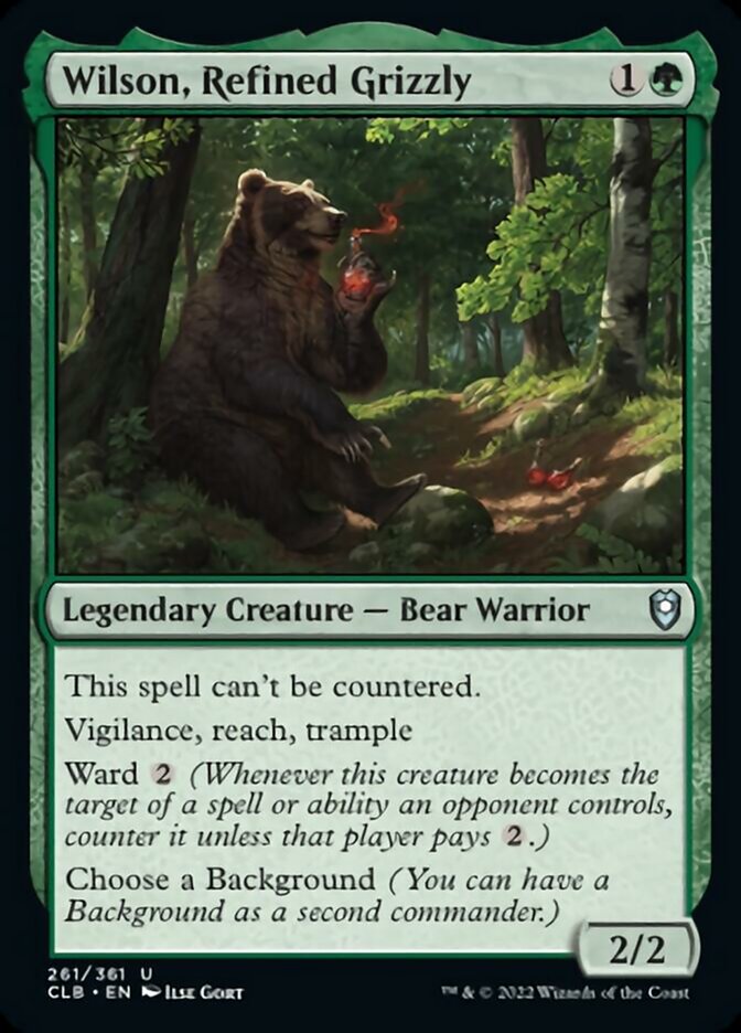 Wilson, Refined Grizzly [Commander Legends: Battle for Baldur's Gate] | Exor Games Dartmouth