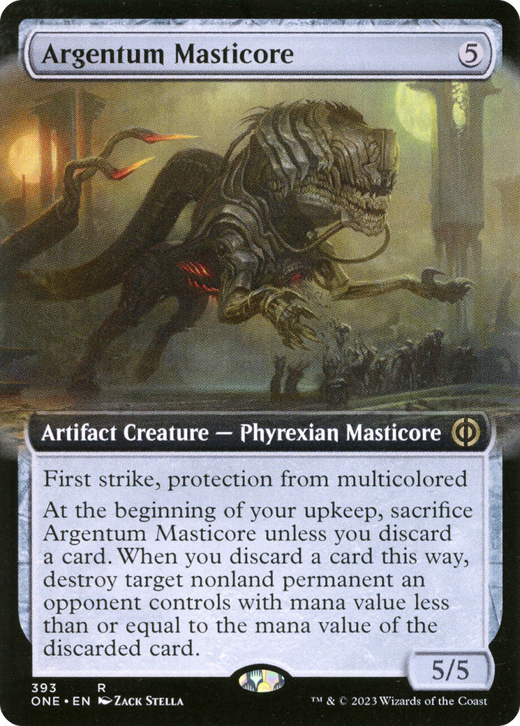 Argentum Masticore (Extended Art) [Phyrexia: All Will Be One] | Exor Games Dartmouth