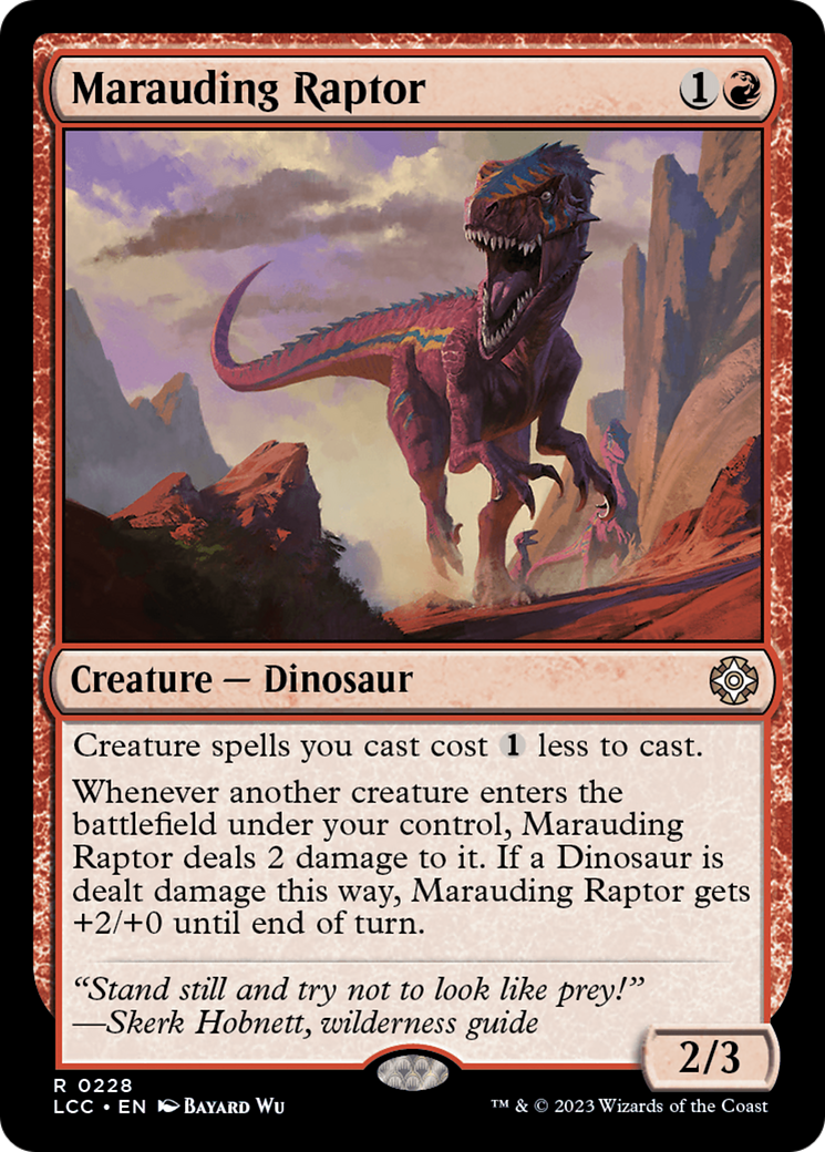 Marauding Raptor [The Lost Caverns of Ixalan Commander] | Exor Games Dartmouth